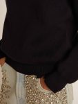 Women’s Round-Neck Sweater In Dark Blue Cotton Women Knitwear Golden Goose Dark Blue - 5