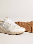 Women's Running Sole In Mesh And White Nappa Golden Goose Women Running Sole - 3