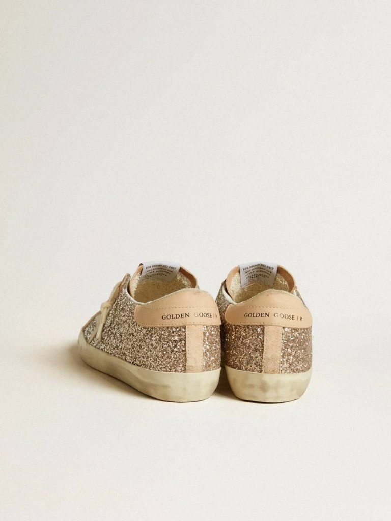 Women’s Super-Star In Silver Glitter With Leather Star And Heel Tab Golden Goose Women Super-Star - 4