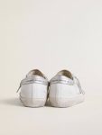 Women’s Super-Star With Gray Suede Star And Silver Glitter Inserts Women Super-Star Golden Goose - 4