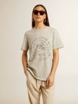 Women’s T-Shirt In Gray Melange Cotton With Seasonal Print Gray Melange Women Golden Goose T-Shirts & Tops - 2