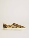 Women's Vce Penstar In Leopard-Print Pony Skin With Black Leather Heel Tab Women Ggdb Classics Golden Goose - 1