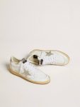 Women's White Ball Star With A Silver Star And Swarovski Crystal Heel Tab With Pearls Golden Goose Women Ball Star - 2