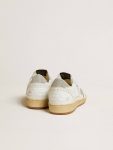 Women's White Ball Star With A Silver Star And Swarovski Crystal Heel Tab With Pearls Golden Goose Women Ball Star - 4