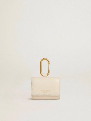 Worn White Airpod Case Golden Goose Bag Accessories Women Worn White - 1